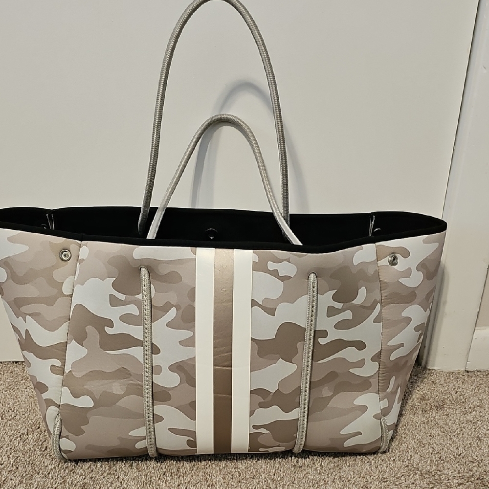 Haute Shore Tan Camouflage Tote Bag